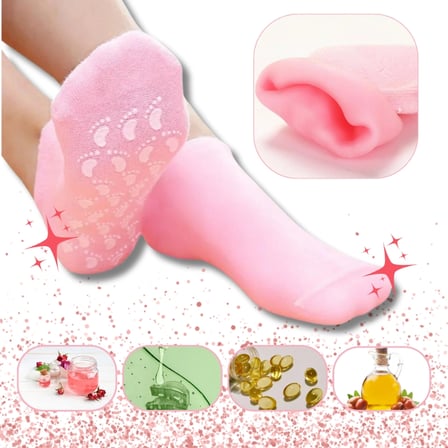 Ayak Nemlendirici Jel SPA Çorabı - Yumuşatıcı Jel Kaplama