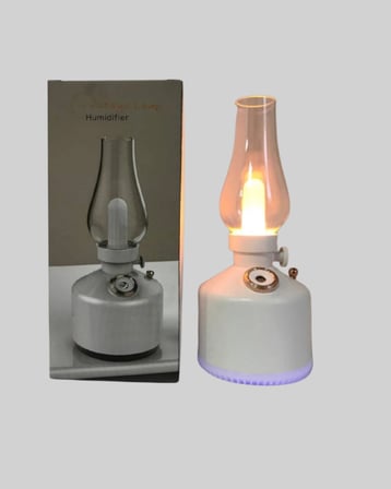 Retro Gaz Lambası Görünümlü Ledli Buhar Püskürtücü Aroma Difüzör