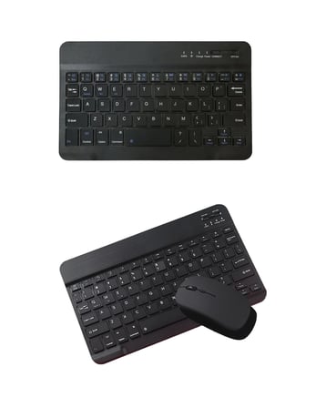 Sessiz Tuşlu Kablosuz Klavye Mouse Seti Çoklu Cihaz Uyumlu