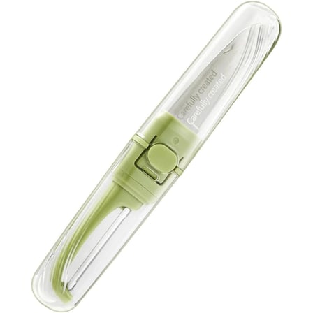 Meyve Sebze Bıçağı Soyacak Uçlu Çift Taraflı Kılıflı 18.8 cm Paslanmaz Çelik BX-316432