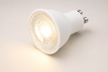 1 Adet NOAS YL91 0706 M 7W Mercekli Led Çanak Ampül Amber GU10 Duy