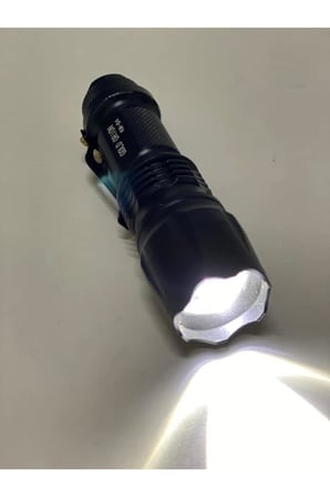 Orion Km 84 Tasarruflu Sarjli Zoomlu Metal El Feneri Kemer Klipsli