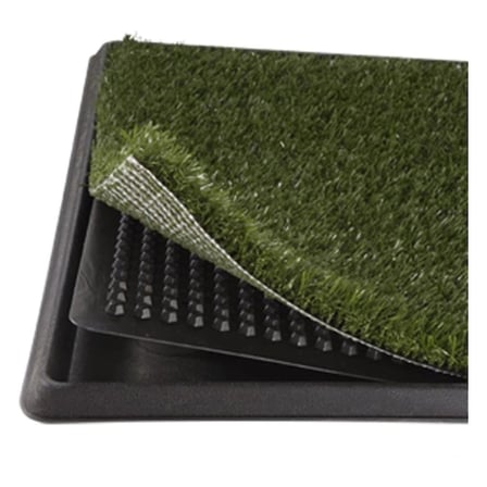 Köpek Tuvalet Eğitim Seti Çimli 3 Tabakalı Puppy Potty Pad 47x34x3.8 cm BX-316385
