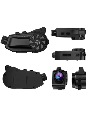Kask Üstü Kamera Bluetooth Müzik ve Çağrı Özellikli Geniş Açılı Lens
