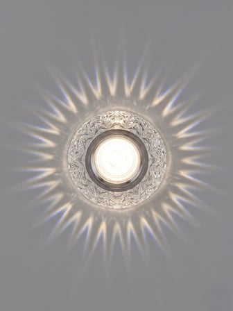 1 Adet CATA CT 6598 Sim Led Efektli Dekoratif Cam Spot Kasası GU10 Duy 3200K Gün Işığı