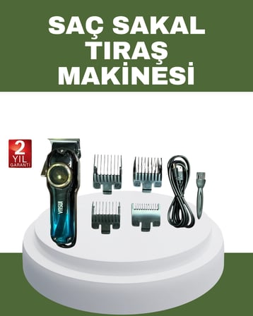 Güçlü Motorlu Paslanmaz Çelik Bıçaklı Saç Kesim Makinesi