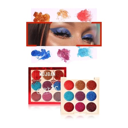 9 Renk Glitter Diamond Far Paleti - 2'li Set
