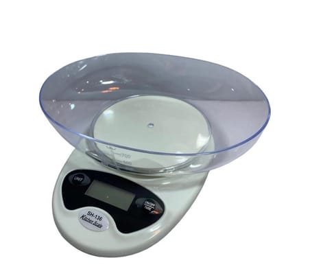 Trendexa SH-136 Mutfak Tartısı 5 Kg Dijital Beyaz 0.1 gr