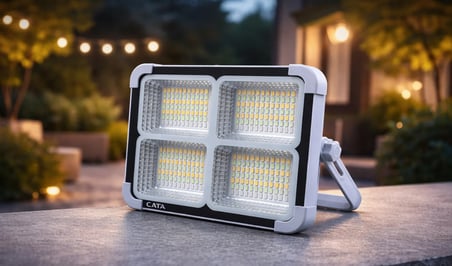 1 Adet CATA CT 4698 Solar 200W Led Projektör Taşınabilir