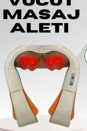 Isıtmalı Boyun Aleti - Omuz Sırt Şal Tipi Yoğurmalı Cihazı, Araç ve Ev Uyumlu BX-315979