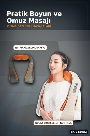 Boyun Ve Vücut Aleti Şal Tipi - Ev Ofis Ve Araç Kullanımına Uygun BX-315982