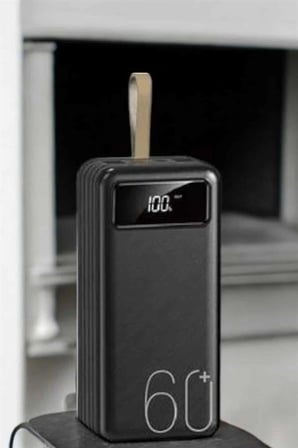 Powerbank 60.000 MAH 4 Portlu Uzun Şarj Süreli Dijital Göstergeli