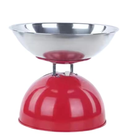 Trendexa Mekanik Mutfak Tartısı Kırmızı Çelik 5 kg 20 gr