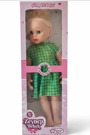Konuşan Zeynep Oyuncak Bebek 58 cm Sert Bacaklı Sesli Çocuk Oyun Arkadaşı BX-316090