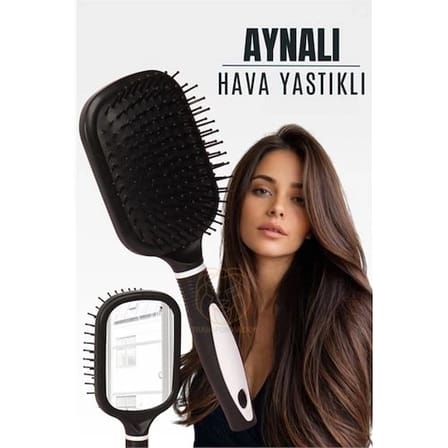 Aynalı Tarak Hava Yastıklı Ergonomik Tarak