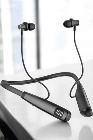 Boyun Bantlı Bluetooth Kulaklık Yüksek Ses Kaliteli 100 Saat Kulaklık