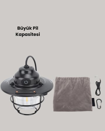 Su Geçirmez Taşınabilir Çadır Gece Lambası