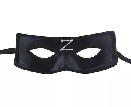 Zorro Maskesi Arkadan Lastikli Z Baskılı Bx40