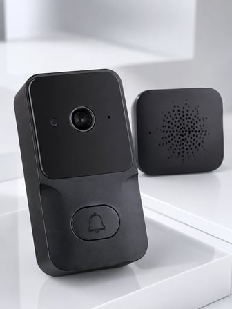 HD Kameralı Akıllı Kapı Zili | Çift Yönlü Sesli Wi-Fi Görüntülü Kapı Zili