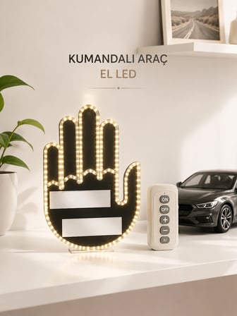 Aracınız İçin Eğlenceli ve Güvenli İletişim: LED Jest Lambası, Uzaktan Kumandalı, Kolay Montaj