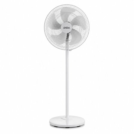 Beyaz 5 Pervane - 18 Inc Ev - Ofis Kompakt - Sessiz - Üç Kademe 140cm Yükseklik Ayaklı Vantilatör Sf-6798 Bx40