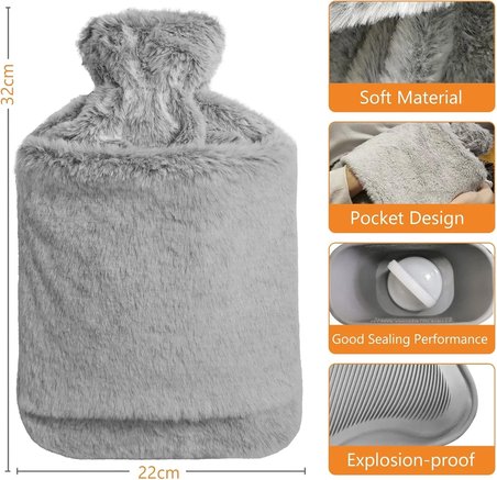 Rubby Sıcak Su Torbaları Peluşlu Bx40