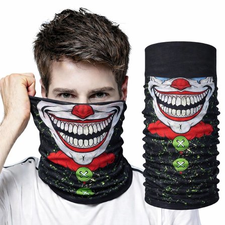 Joker Yüz Baskılı Baf Bandana - Çok Amaçlı Boyunluk Bandana 2 No Bx40