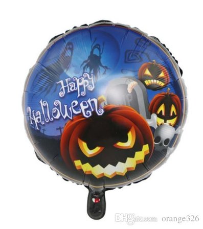 Happy Halloween Balkabağı Folyo Balon 18 İnç Bx40