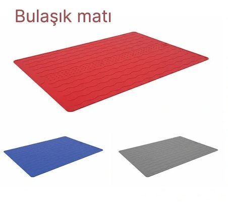 Silikon Bulaşık Kurulama Matı 30*40 Cm Gıdaya Uygun Uzun Ömürlü Bx40