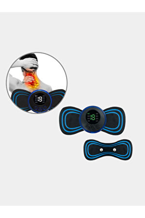 Kelebek Masaj Aleti Bel Sırt Bacak Kol Titreşimli Masaj Pedi Şarjlı 8 Modlu Vücut Tens Cihazı