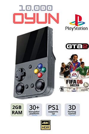 El Atarisi 3.5 Hd Ekran Gamepad Nostalji Oyun Atari PSP/PS1/Fıfa Gta Mario 10.000 Games Oyun Konsolu