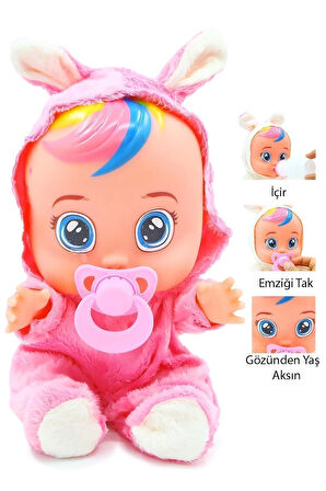 Pembe Renk Ağlayan Ve Konuşan Et Bebek İSTEKLİ İNTERAKTİF BEBEK