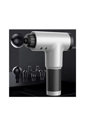 Masaj Tabancası Sporcu Masaj Aleti 4 Başlıklı Şarjlı Sıcak Tutan Relax RENK SEÇİLEMEZ