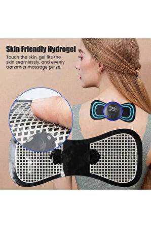 1 Adet Yedek Ped Şarjlı Kelebek Ems Boyun Omuz Kol Sırt Elektrikli Masaj Bantı Kas Stimülatörü Aleti