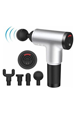 Masaj Aleti Kademeli 2000mah Batarya Derin Doku Kas Masaj Tabancası 4 Başlıklı RENK SEÇİLEMEZ