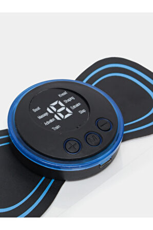 Kelebek Masaj Aleti Bel Sırt Bacak Kol Titreşimli Masaj Pedi Şarjlı 8 Modlu Vücut Tens Cihazı