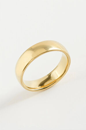 Çelik Alyans Yüzük 6 mm