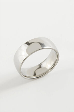 Çelik Alyans Yüzük 8 mm