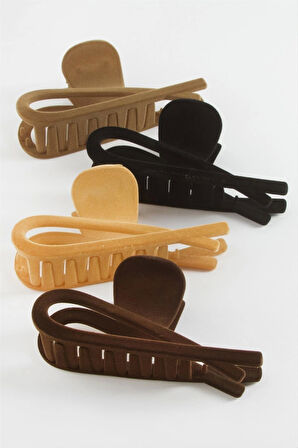 Oval Renkli Kadife Mandal Toka 13 cm