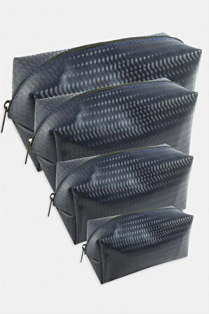 4 Adet El Tutmalı Makyaj Çantası