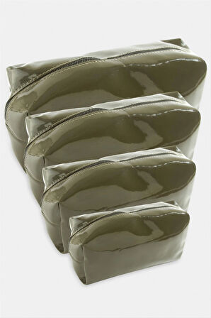 4 Adet El Tutmalı Makyaj Çantası