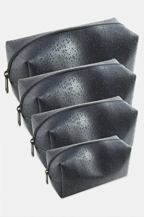 4 Adet El Tutmalı Makyaj Çantası