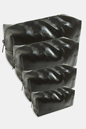 4 Adet El Tutmalı Makyaj Çantası