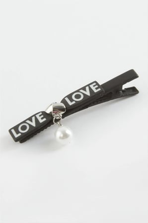Love Yazılı İnci Pens Toka