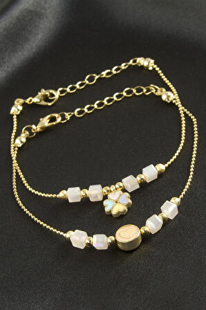 Karışık Küp Kristal Bileklik