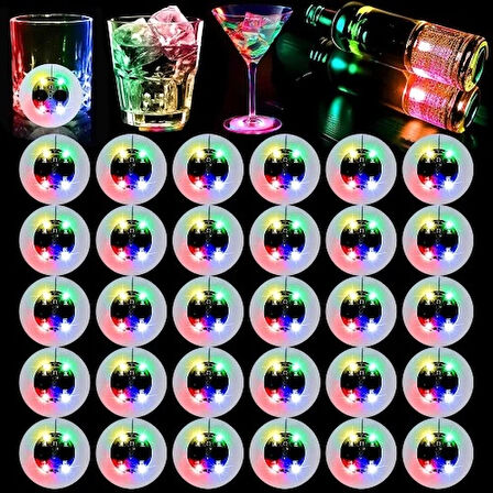 Işıklı Yapışkanlı Bardak Altı Aparatı Ledli 3 Modlu