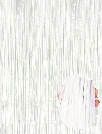 Soft Beyaz Renk Duvar ve Kapı Perdesi