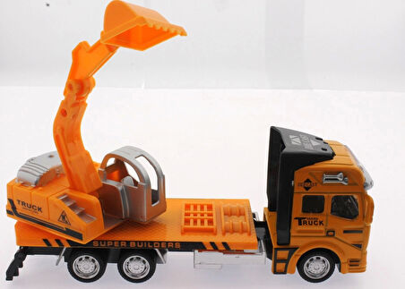 Die Cast Çek Bırak Sarı Kepçe