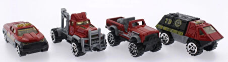 4'Lü Die Cast İtfaiye Seti