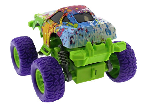 Die Cast Batik Desenli Mor Teker Araba